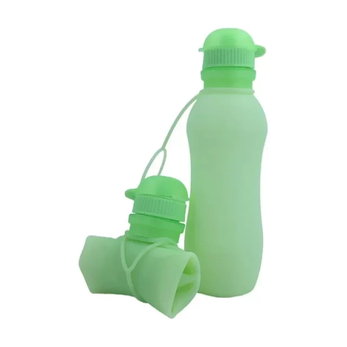 NEW  500ML Creative Foldable Silicone Water Cup Outdoor Travel Bottle Eco-friendly Healthy Material Multiple Colors Water Bottles